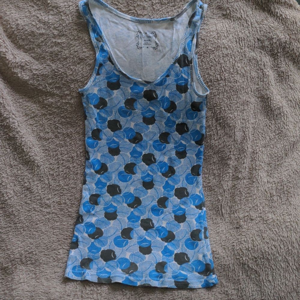 Old Navy ribbed stretchy printed tank top